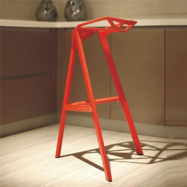 (SP-BS320) Unique Design Red Stool Multipurpose Portable Bar Chair