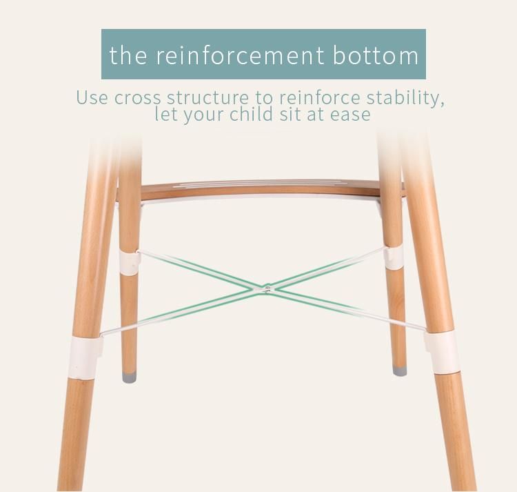 Adjustable 3 in 1 Wooden Baby Dining Chair Highchair Baby High Chairs