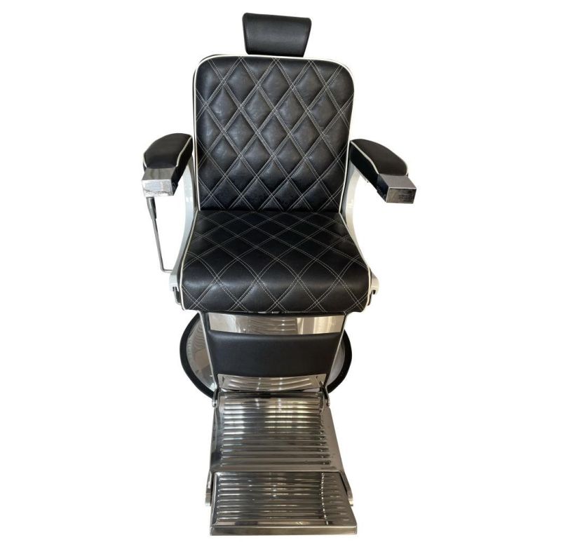 Hot Sale Modem Durable Comfortable PU Leather Reclining Hydraulic Man Barber Chair